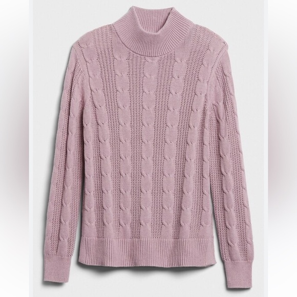 Cable Sweater in Sugar Lilac Color - Picture 1 of 3